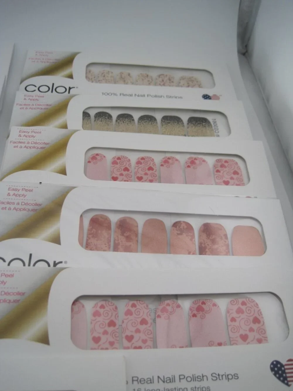 Color Street 100% Real Nail Polish Long Lasting Strips Lot Of 11 Packs